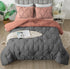 The White Moss Rosalie Reversible Pinch Pleat Winter comforter with  pillow covers